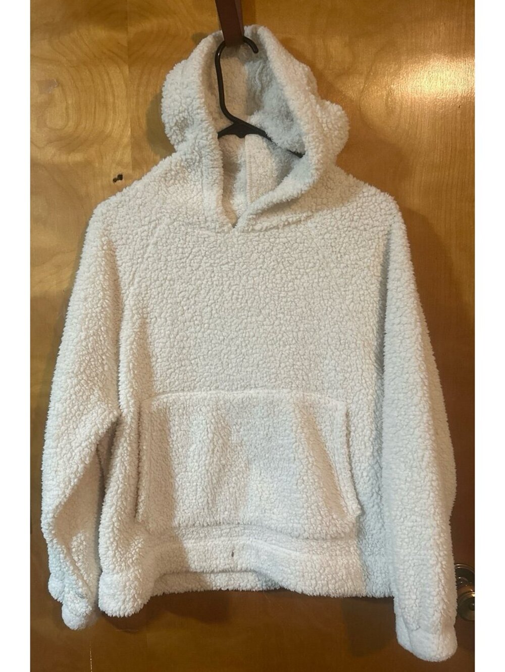 American Hoodie off white Sherpa size small